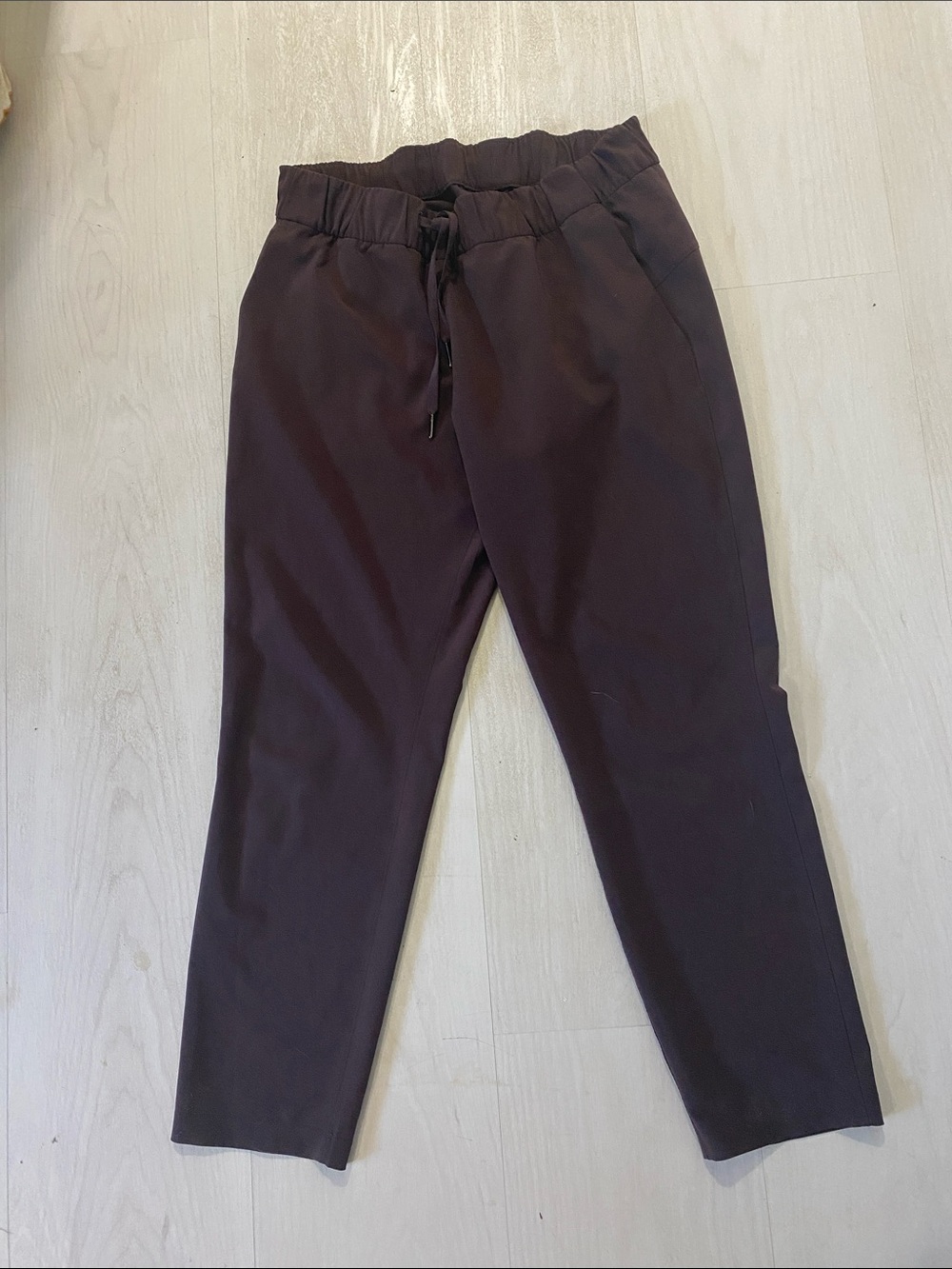lululemon athletica dark brown/black tapered jogger pants